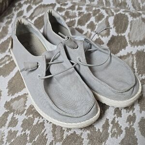 Hey Dude Gray Slip-On Loafers with Cushioned Soles